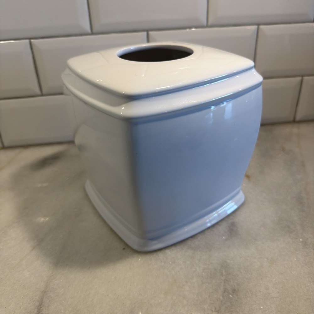 Pure White Ceramic simple Choice Tissue Box Cover ES053 - Picture 6 of 9